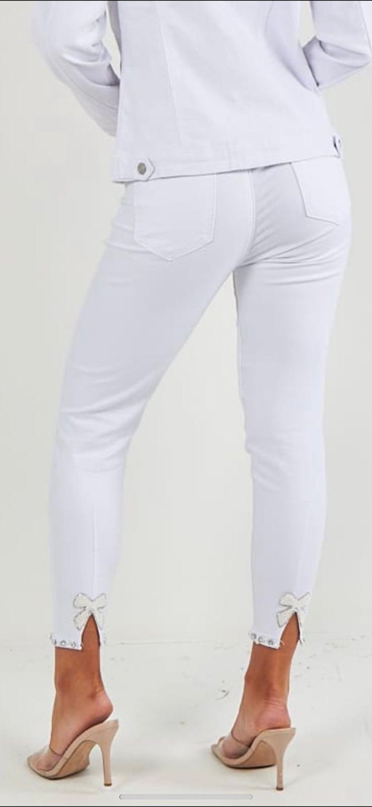 Amara Bow Back Diamante Jeans