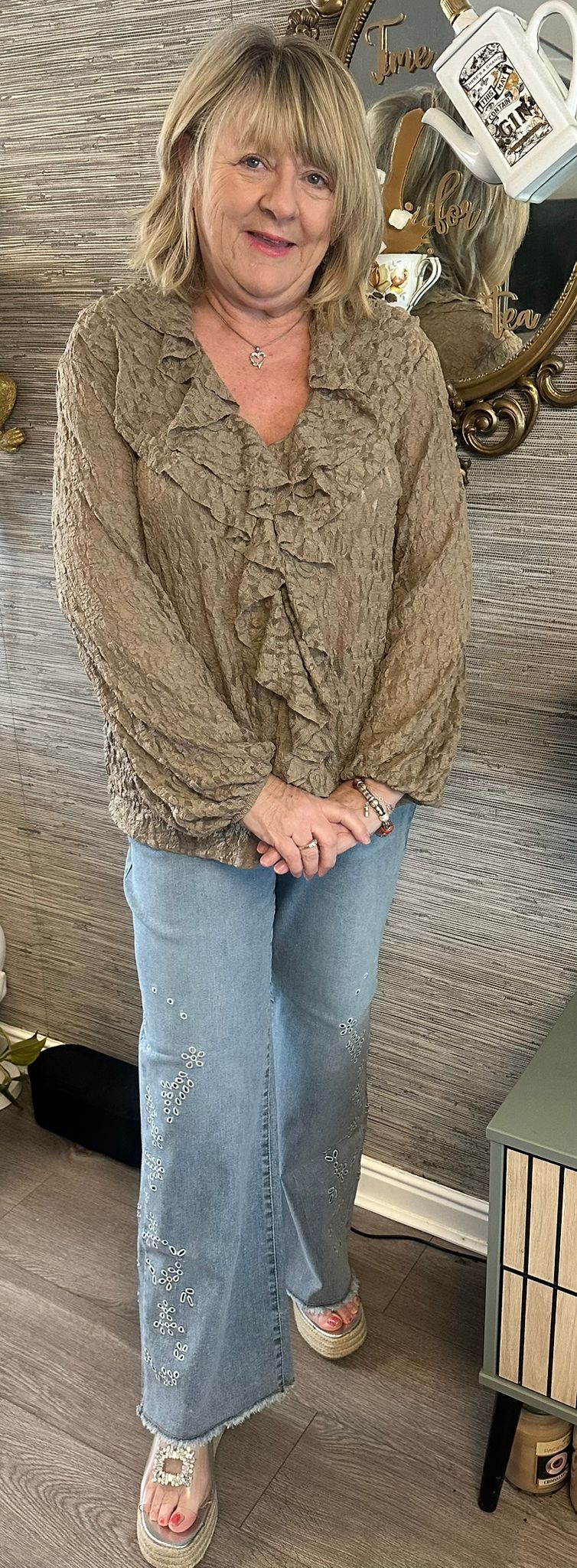 Felicity Lace Frilled Blouse