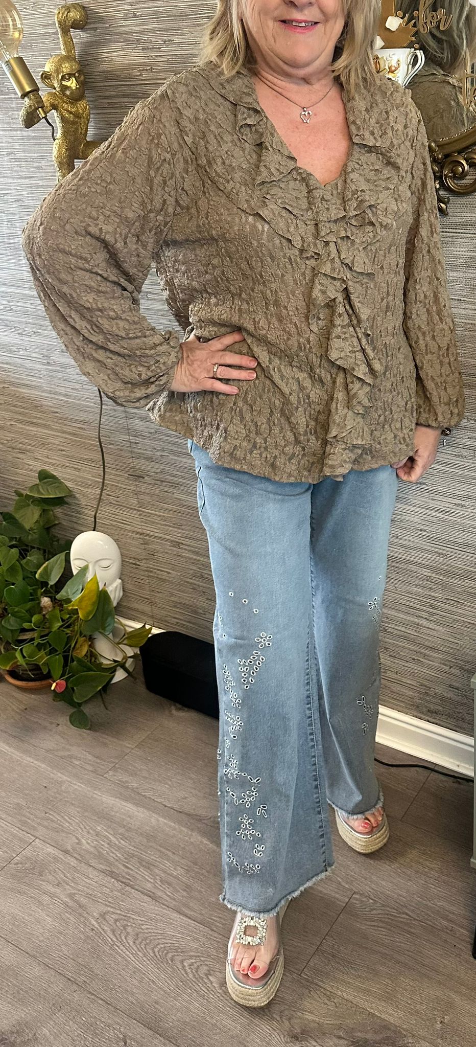 Felicity Lace Frilled Blouse