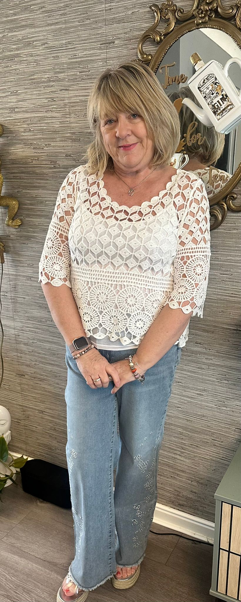 Nora Italian Diamond Top