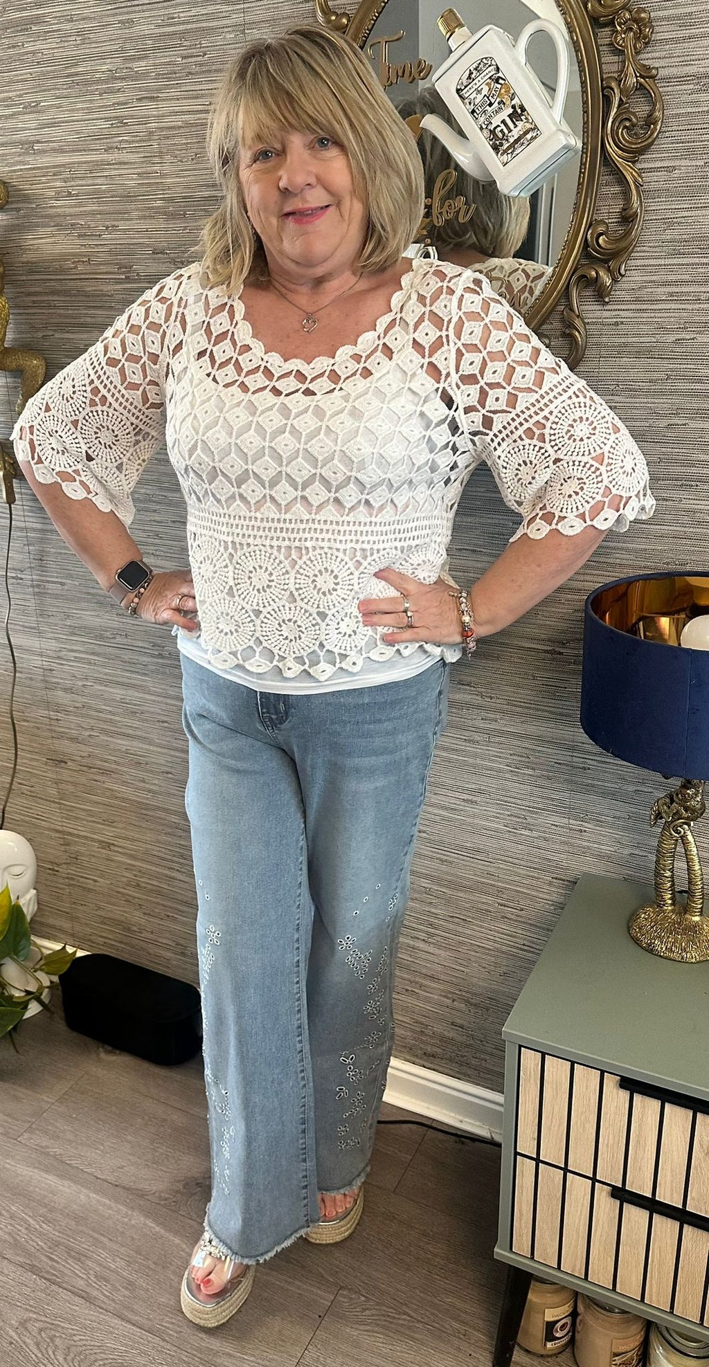 Nora Italian Diamond Top