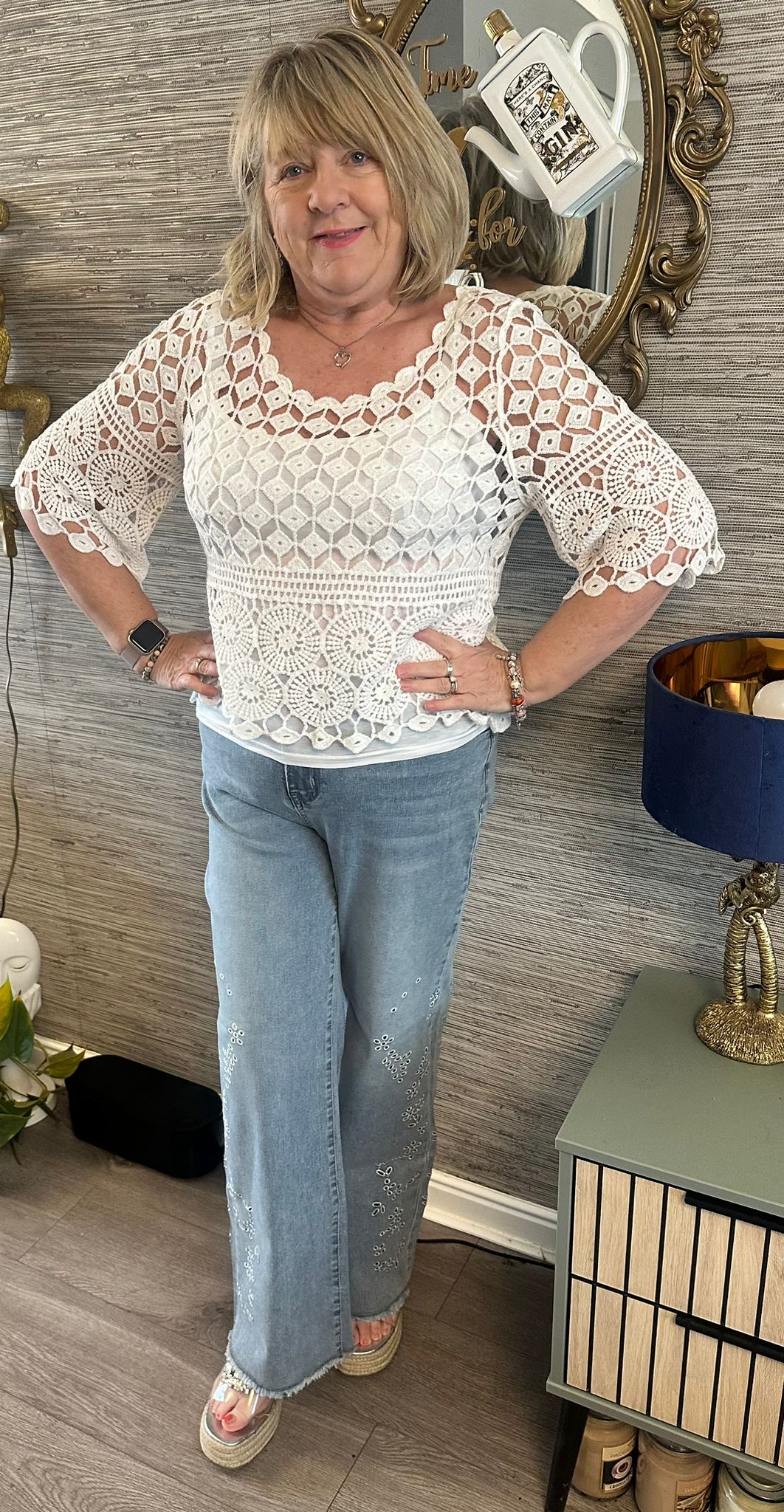 Nora Italian Diamond Top