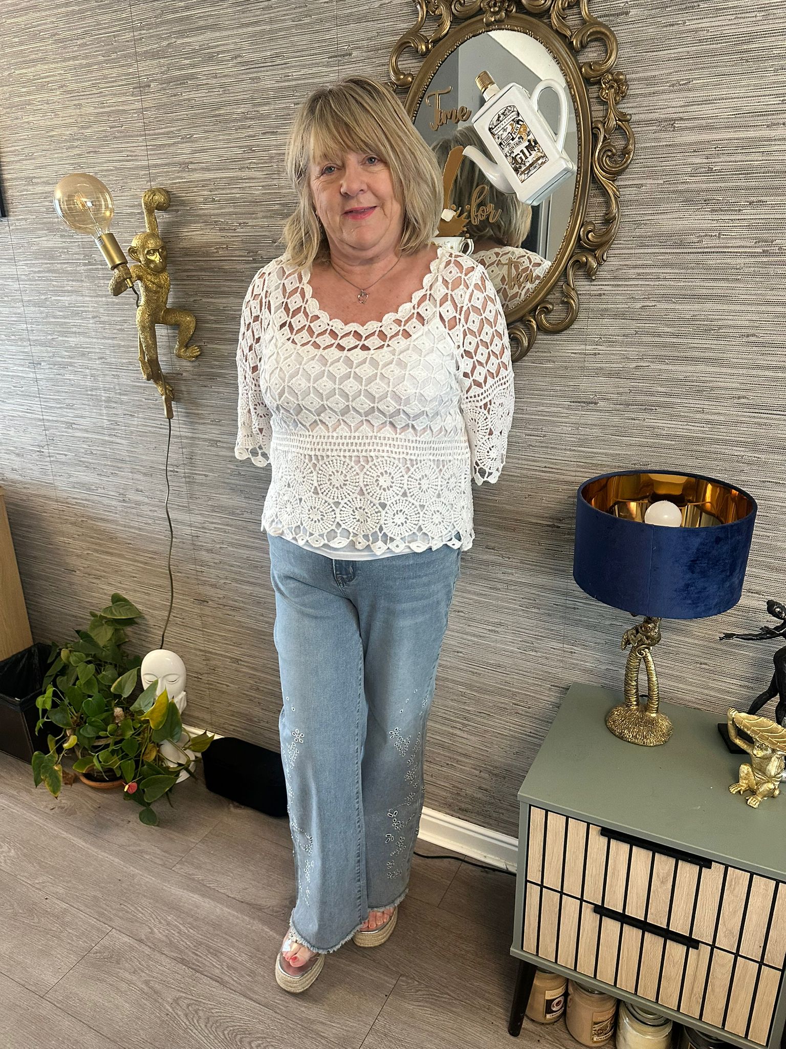 Nora Italian Diamond Top