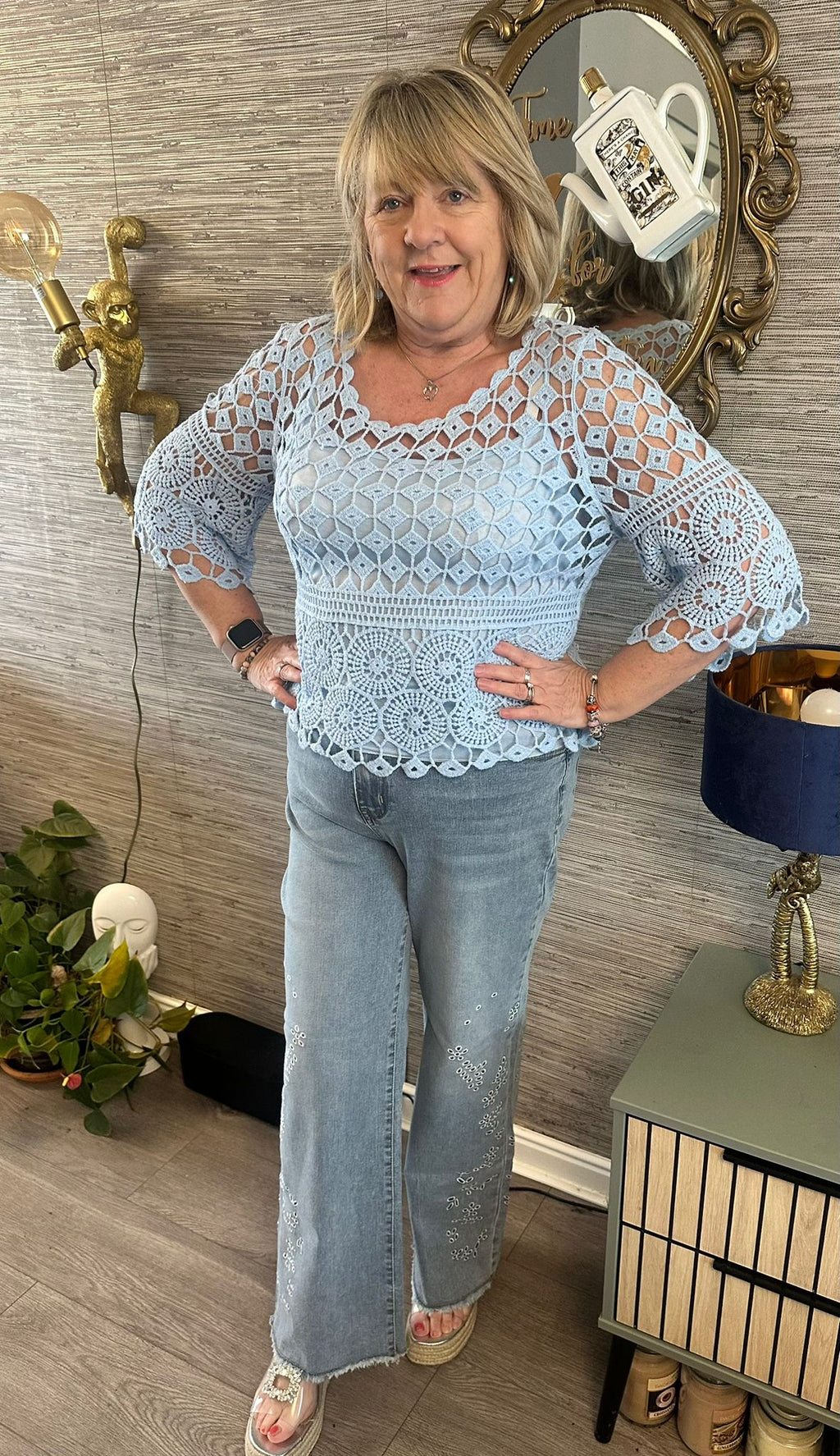 Nora Italian Diamond Top