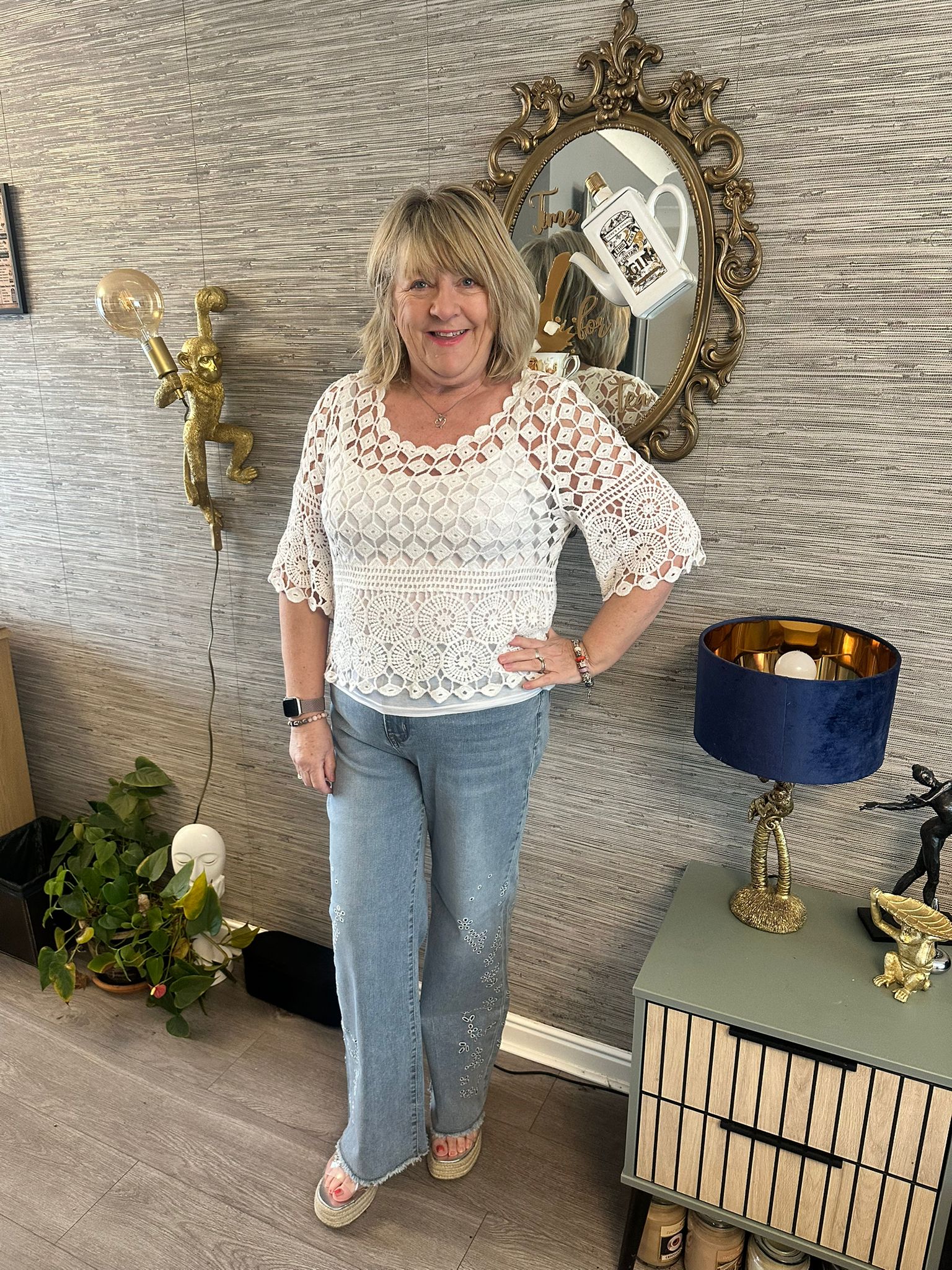 Nora Italian Diamond Top