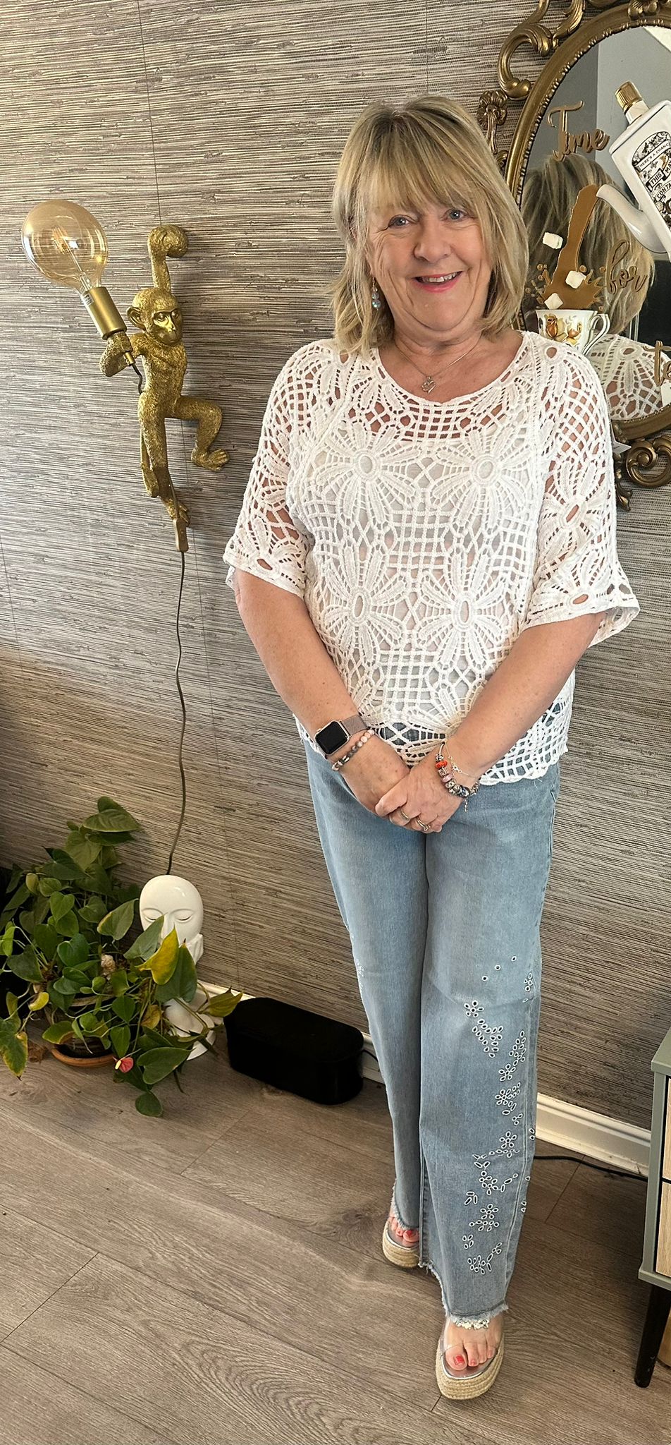 Carlie Italian Floral Top