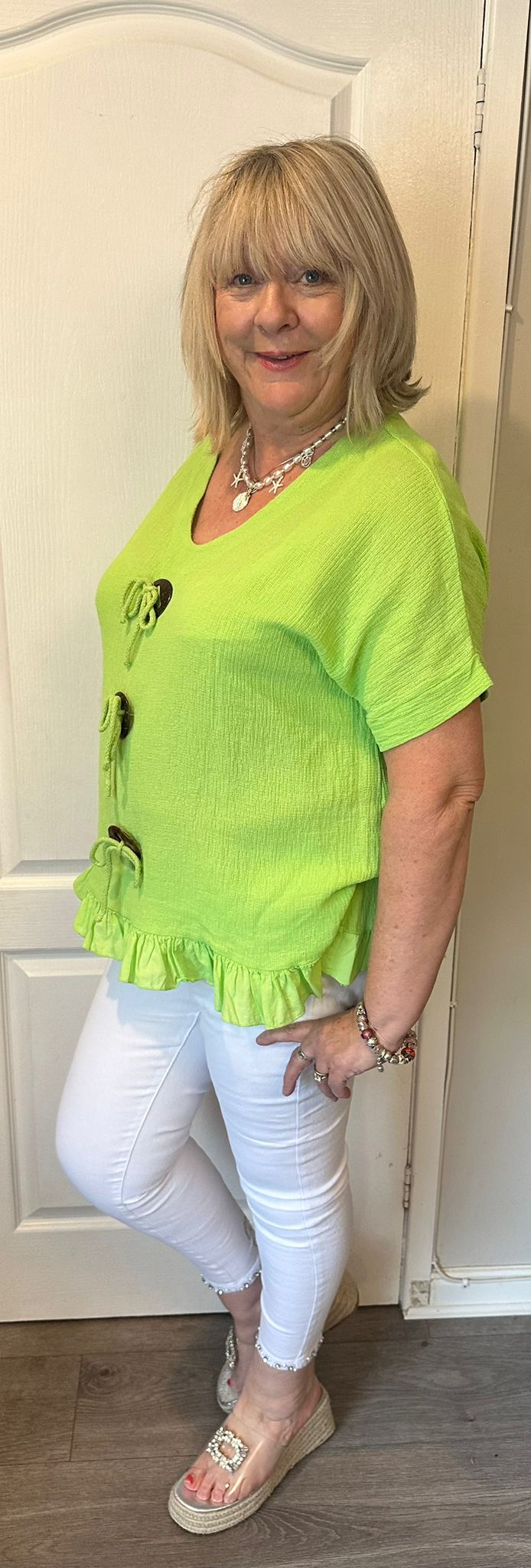 Annie Italian Cotton Toggle Top