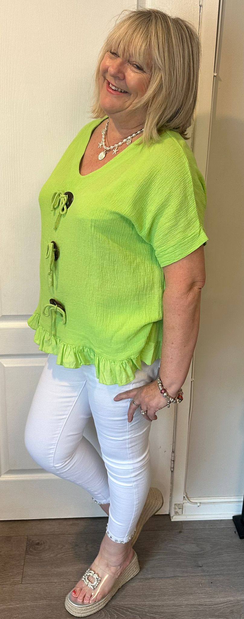 Annie Italian Cotton Toggle Top