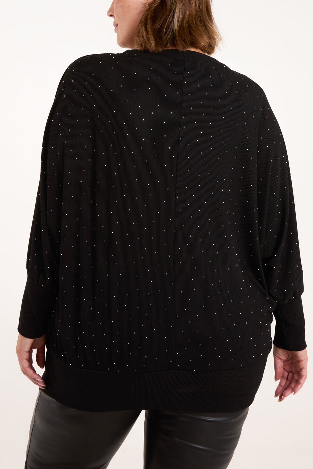 Sharnie Italian All Over Diamange Batwing Top