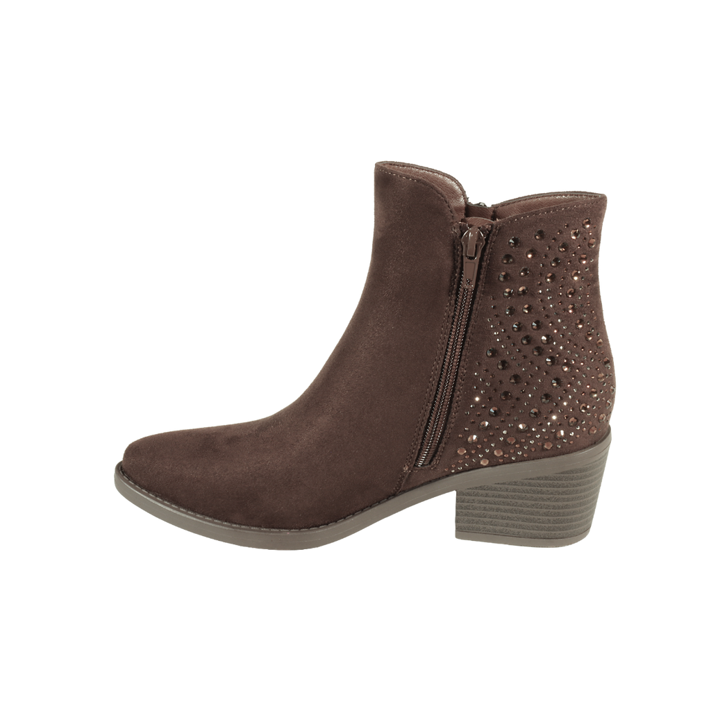 Sadie Diamante Detail Ankle Boots