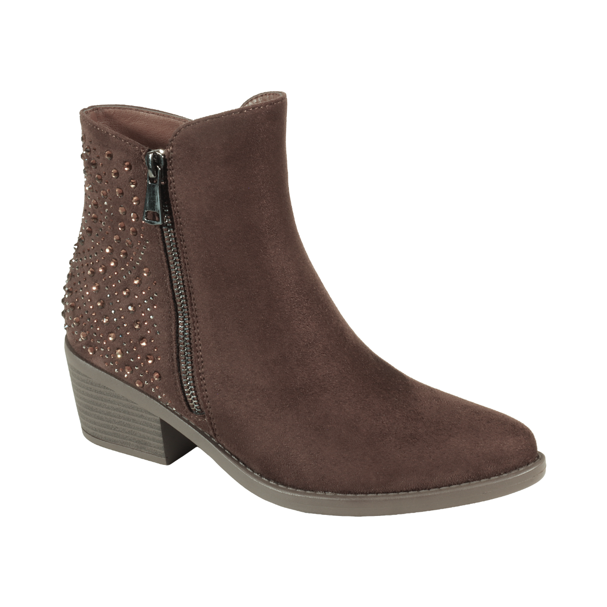 Sadie Diamante Detail Ankle Boots