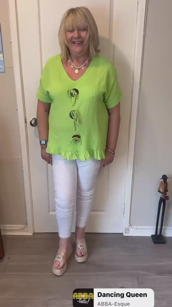 Annie Italian Cotton Toggle Top