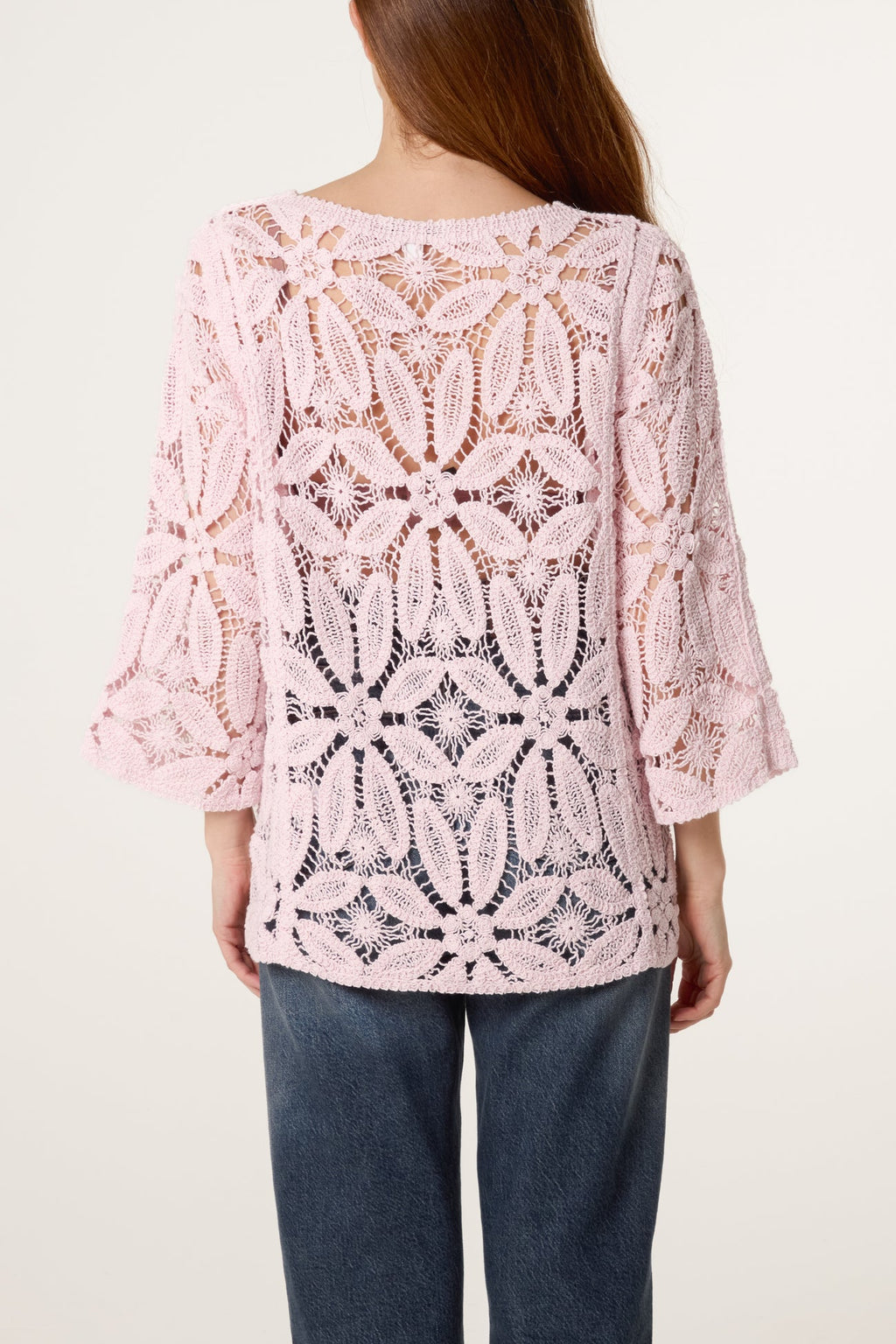 Lorna Floral Crochet Long Sleeve Top