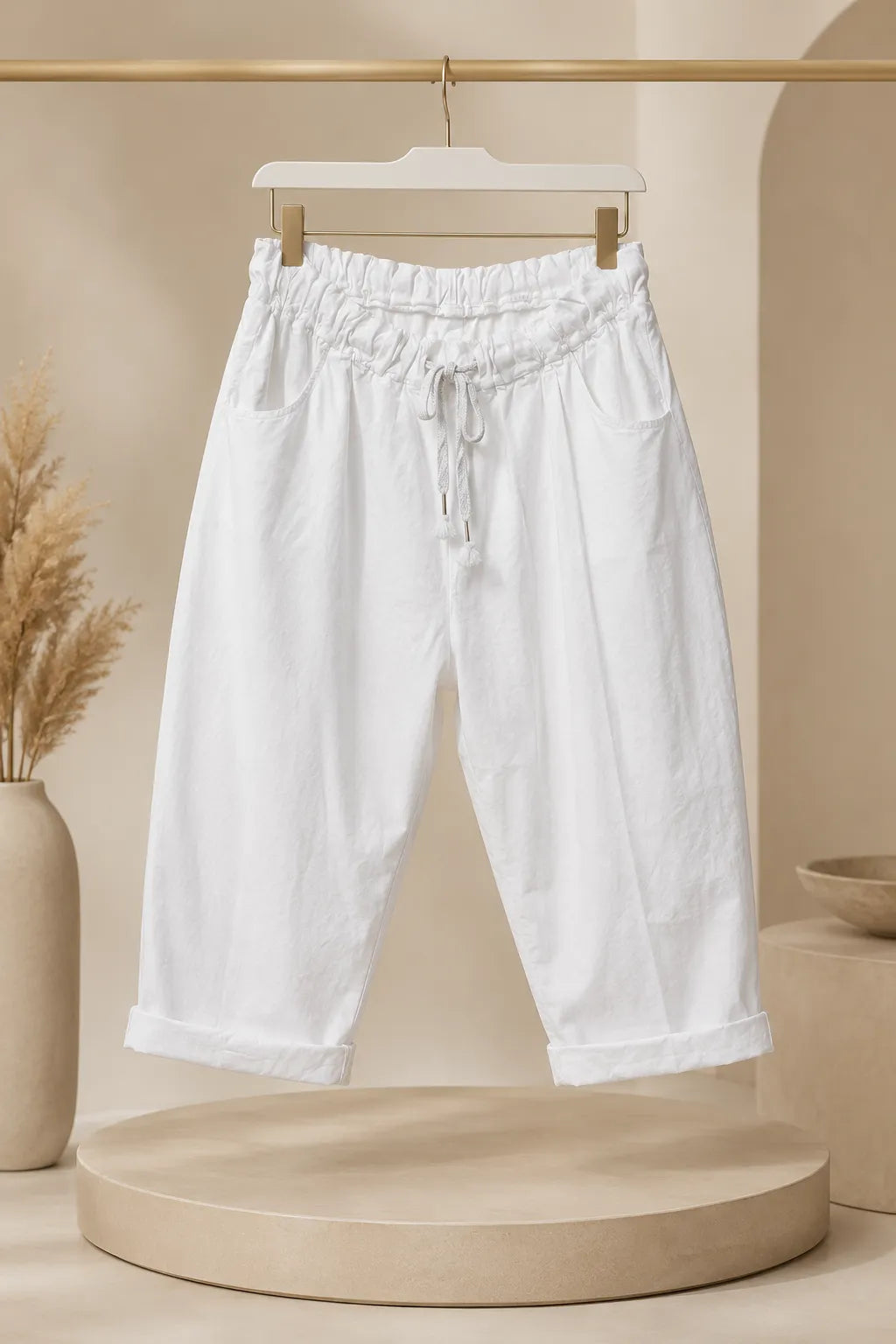 Millie Italian Curvy Cropped Magic Shorts
